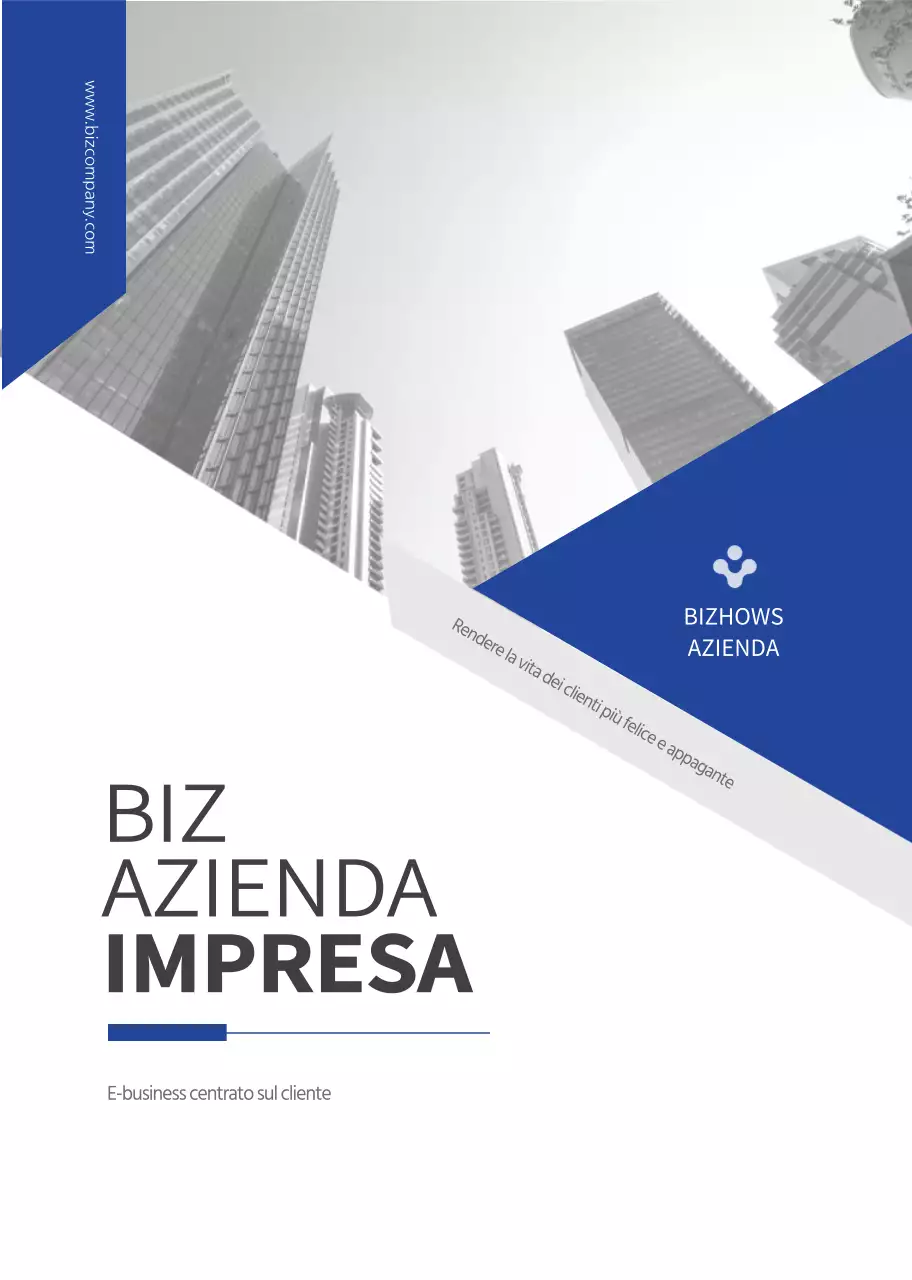 Un business semplice in blu e grigio