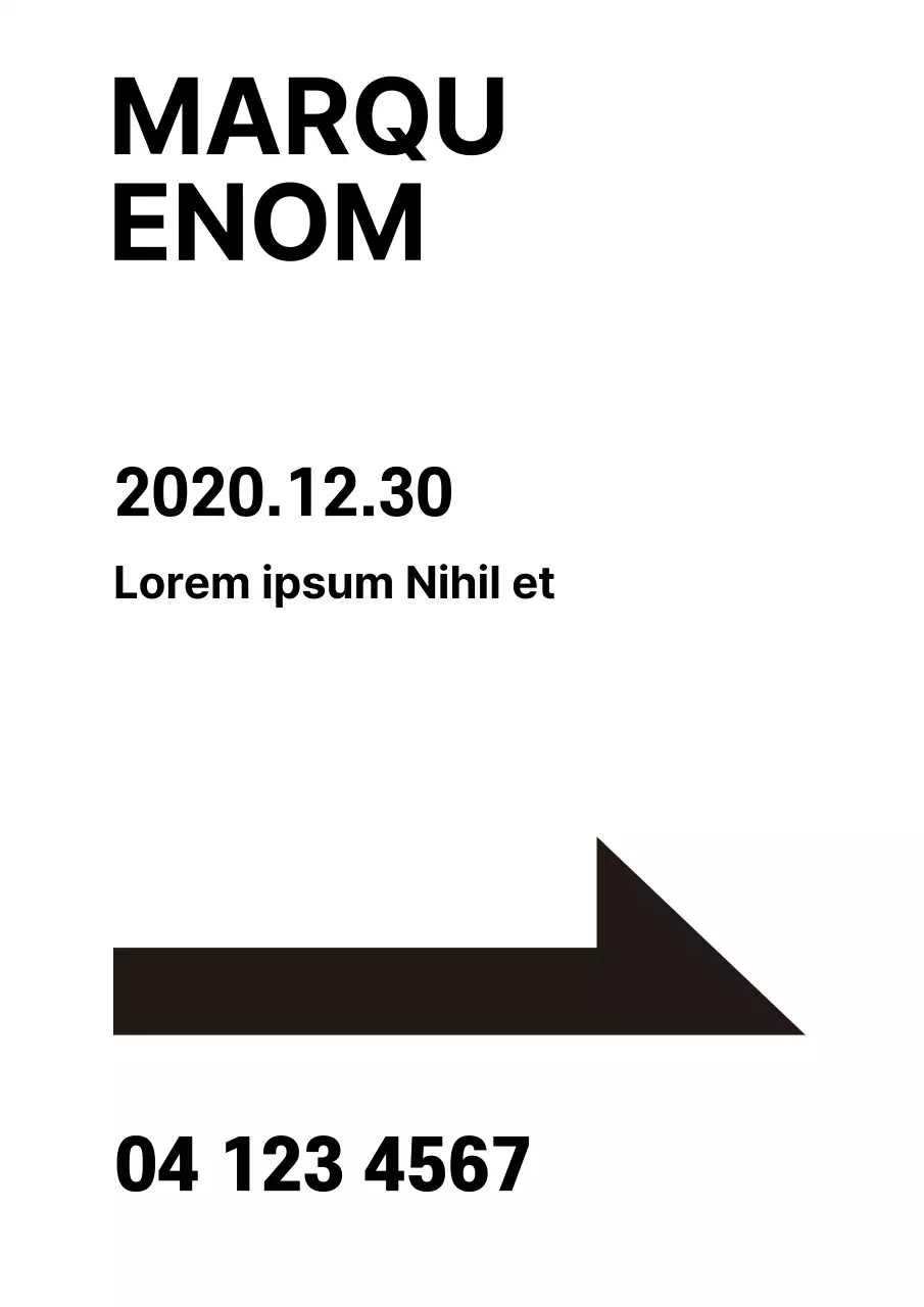 Directions et emplacements des magasins avec des flèches blanches et noires