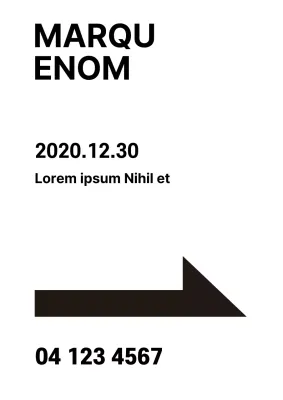 Directions et emplacements des magasins avec des flèches blanches et noires