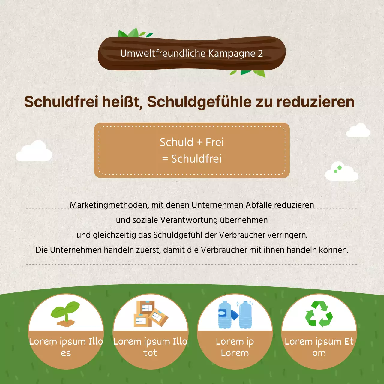 Illustration Highlight ESG-Management Einführung in grünes Marketing