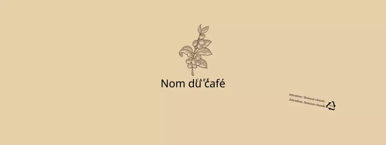 Illustration d'une fleur botanique beige