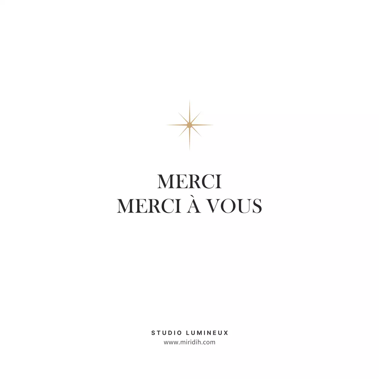 Carte de remerciement classique carte postale en gris