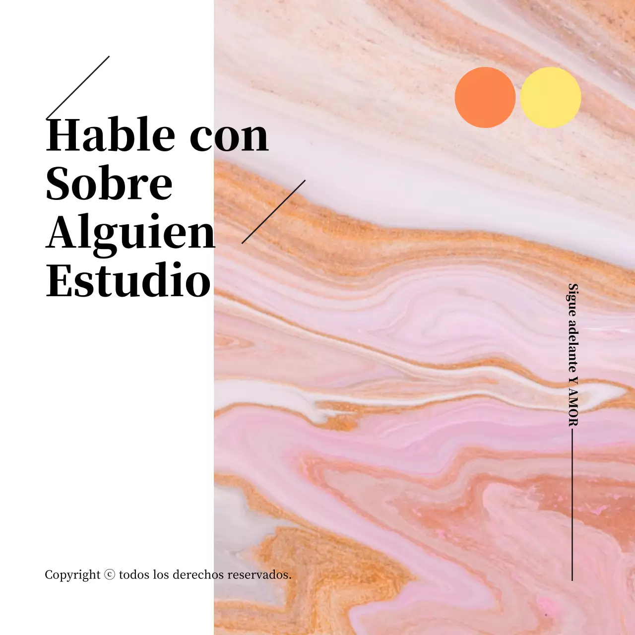 Postal de intercambio de centro comercial en tonos de mármol rosa