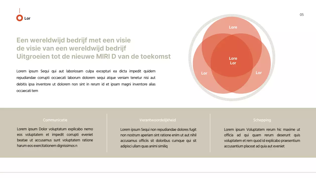 Zakelijk voorstel met bruinrode uitstraling