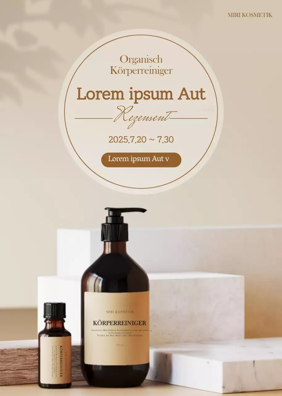 Beige Kosmetika zur Verbesserung der Fotos sind jetzt zum Testen erhältlich