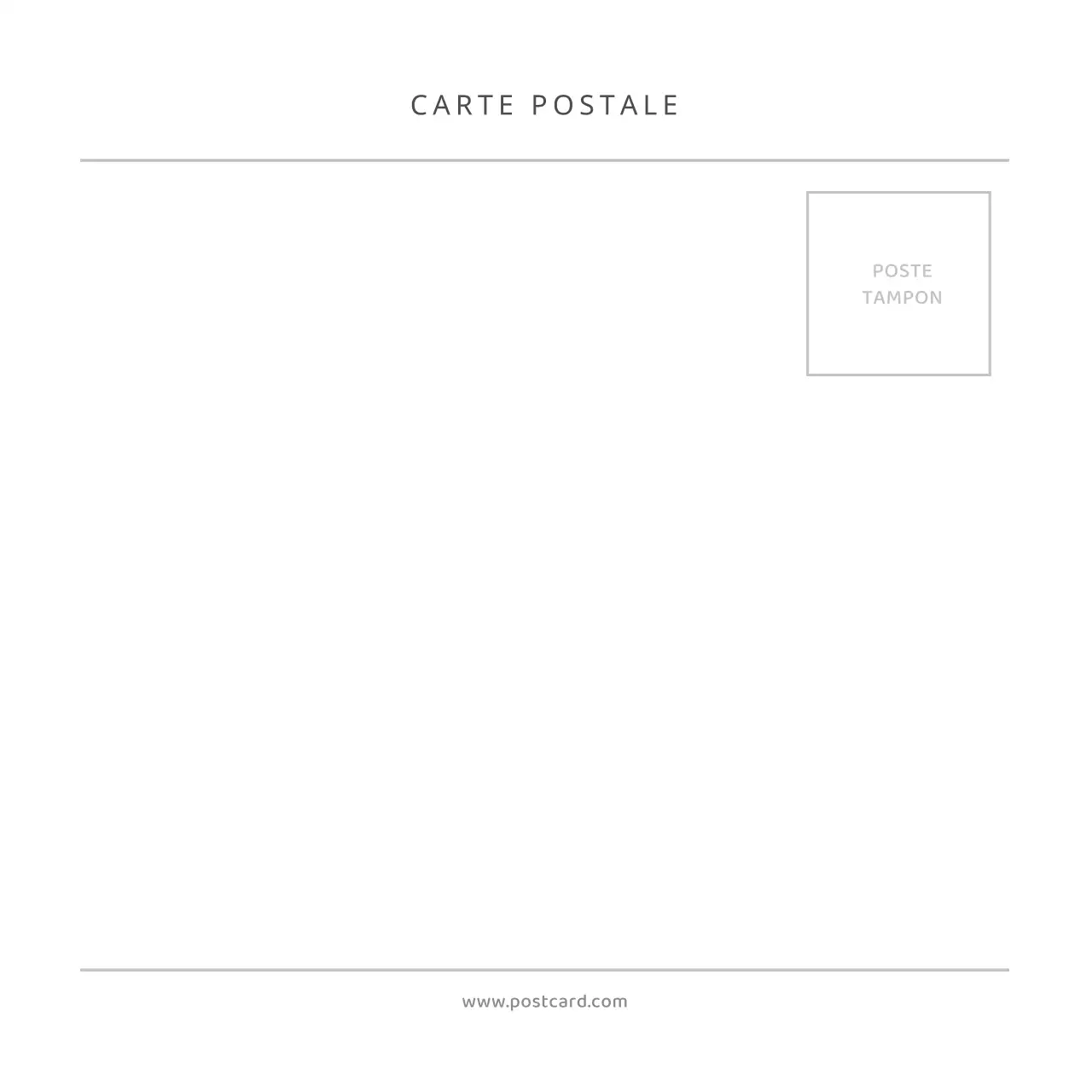 Carte postale simple avec photo Carte postale