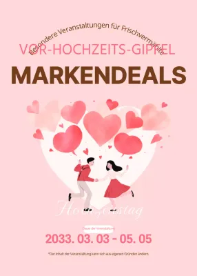 Frischvermählte in rosa Angeboten