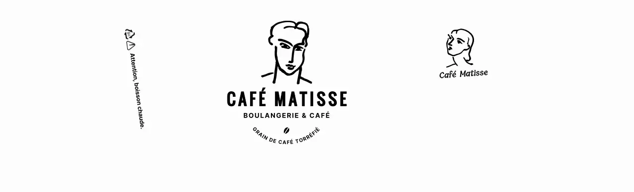 Brown's Masterpiece Drawing Cafe Logo Concept