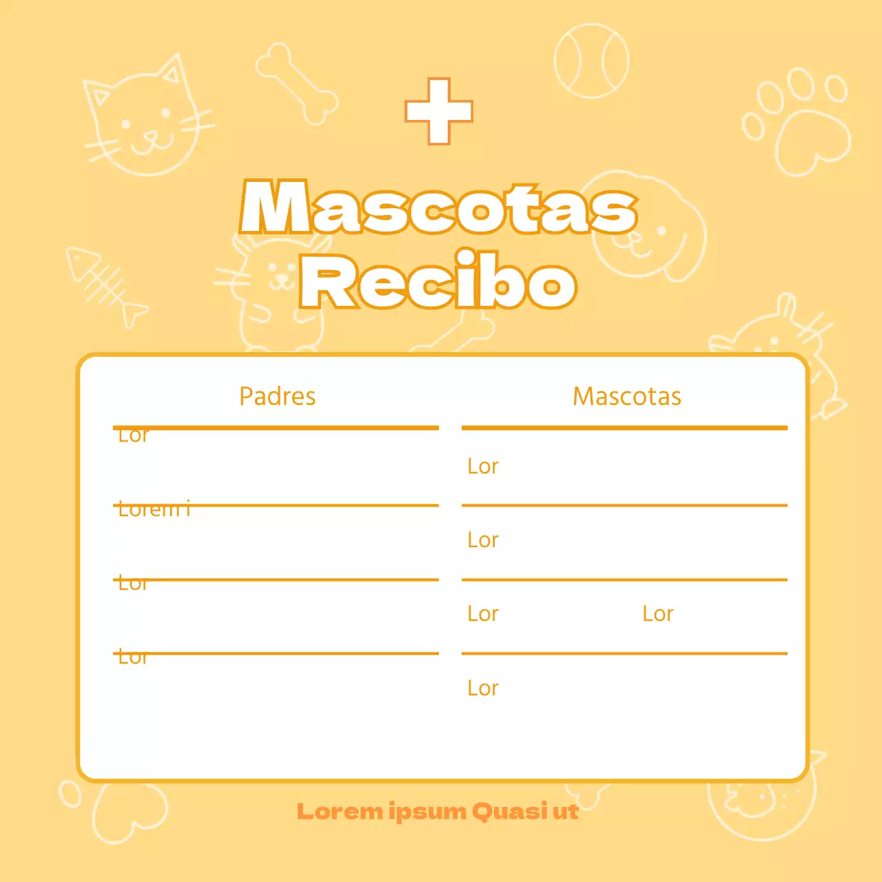 Recibo de mascota