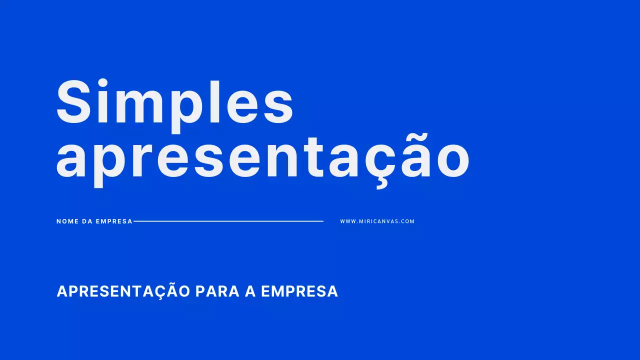 Apresentação de base