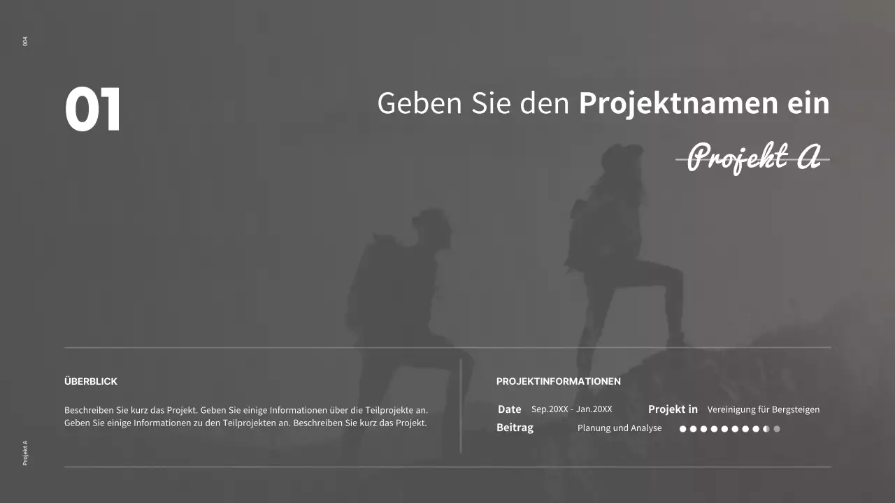 Eine saubere Konzeptmappe in Weiß und Orange