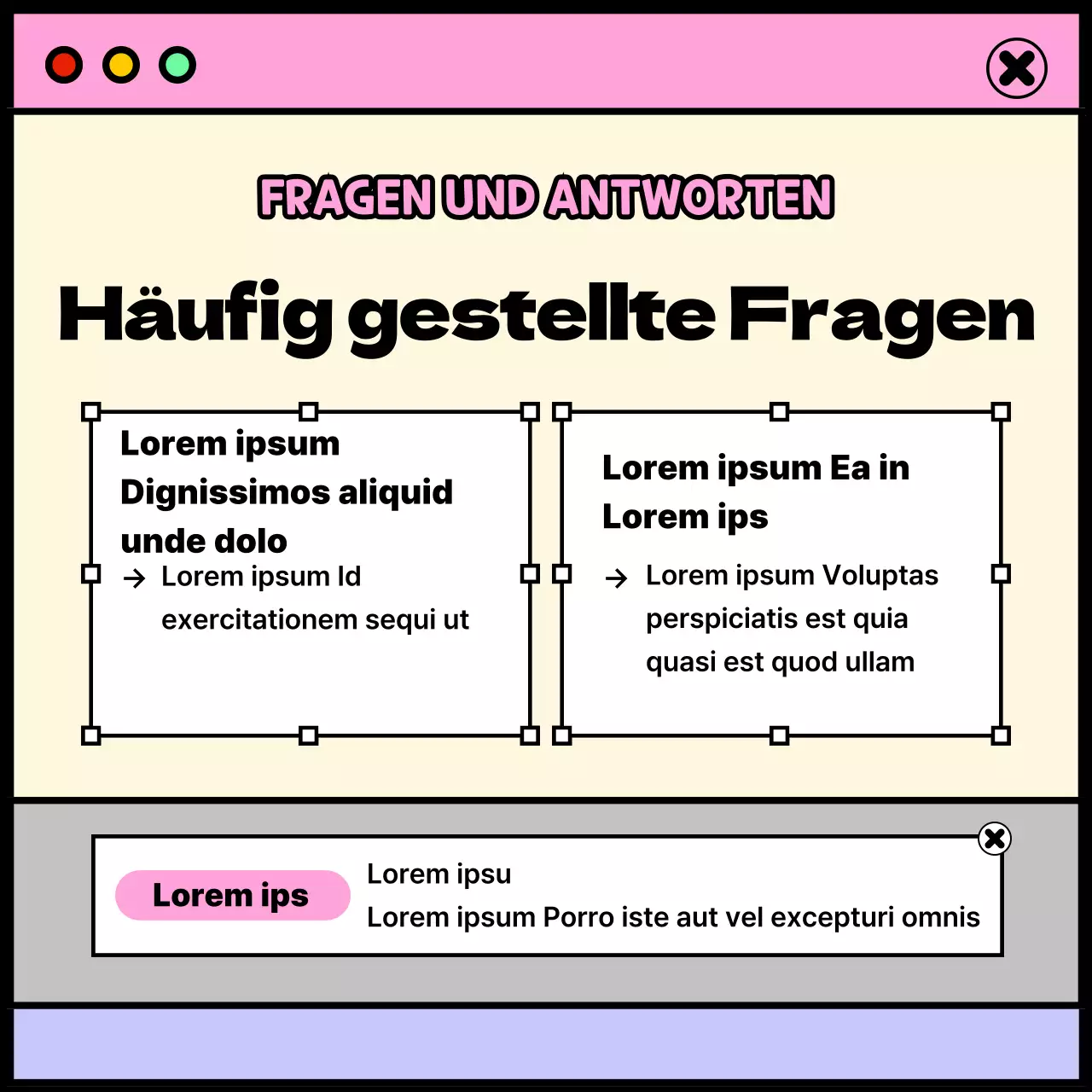 College Leben Thema mit rosa und lila Fenster Konzept