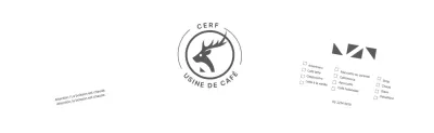 Porte-gobelet pour café avec logo cerf