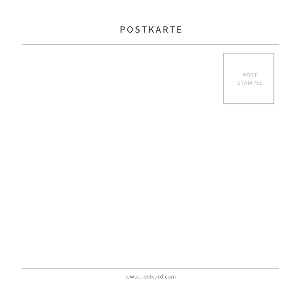 Einfache Fotopostkarte Karte Postkarte