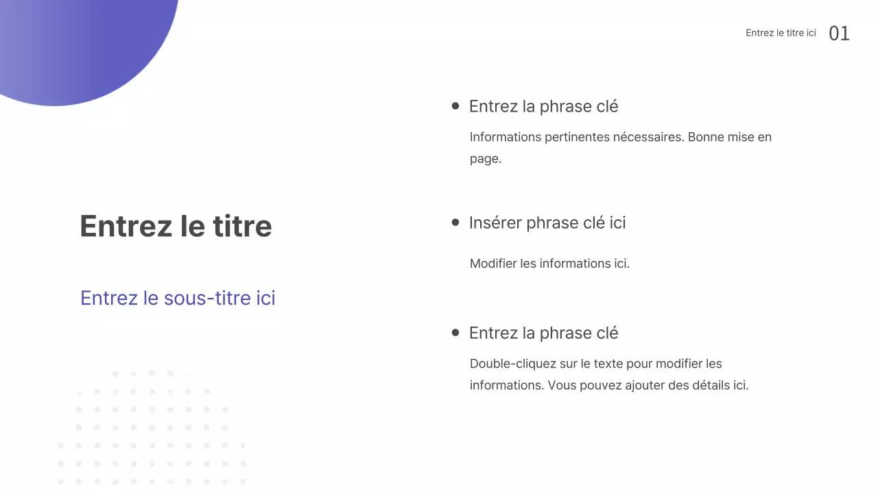 Présentations pour les séminaires