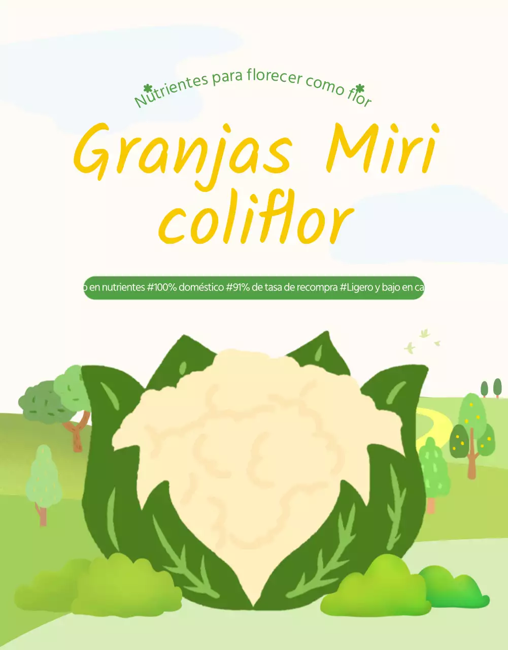 Promover la coliflor natural verde y amarilla descripción