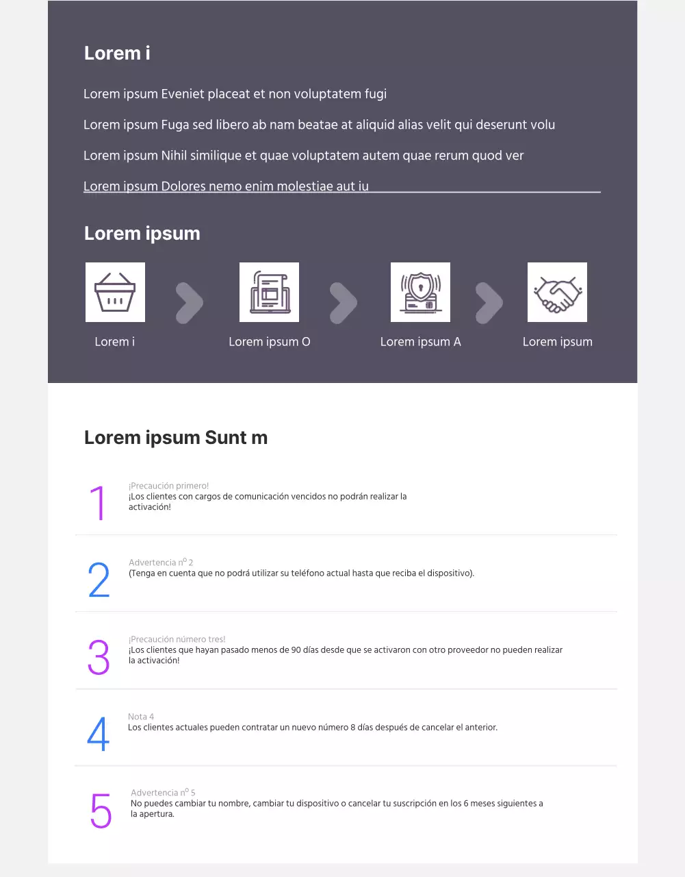 Página del transportista