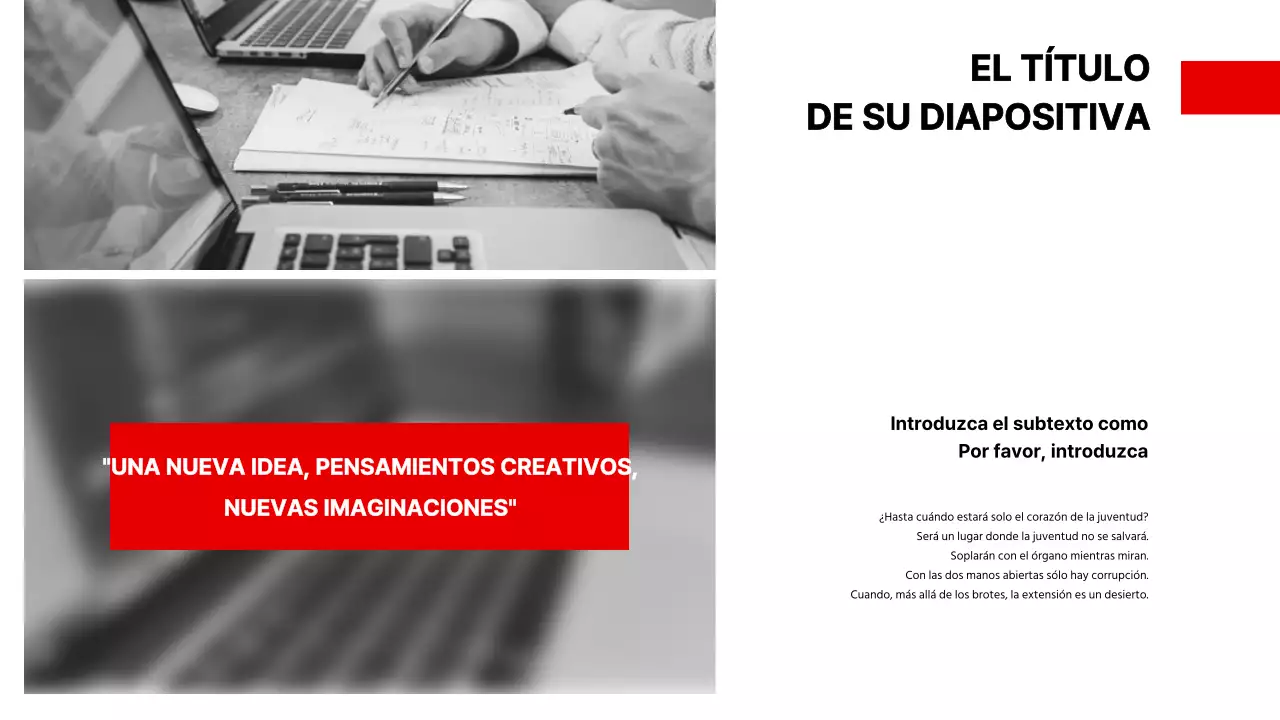 Presentación en una reunión de negocios