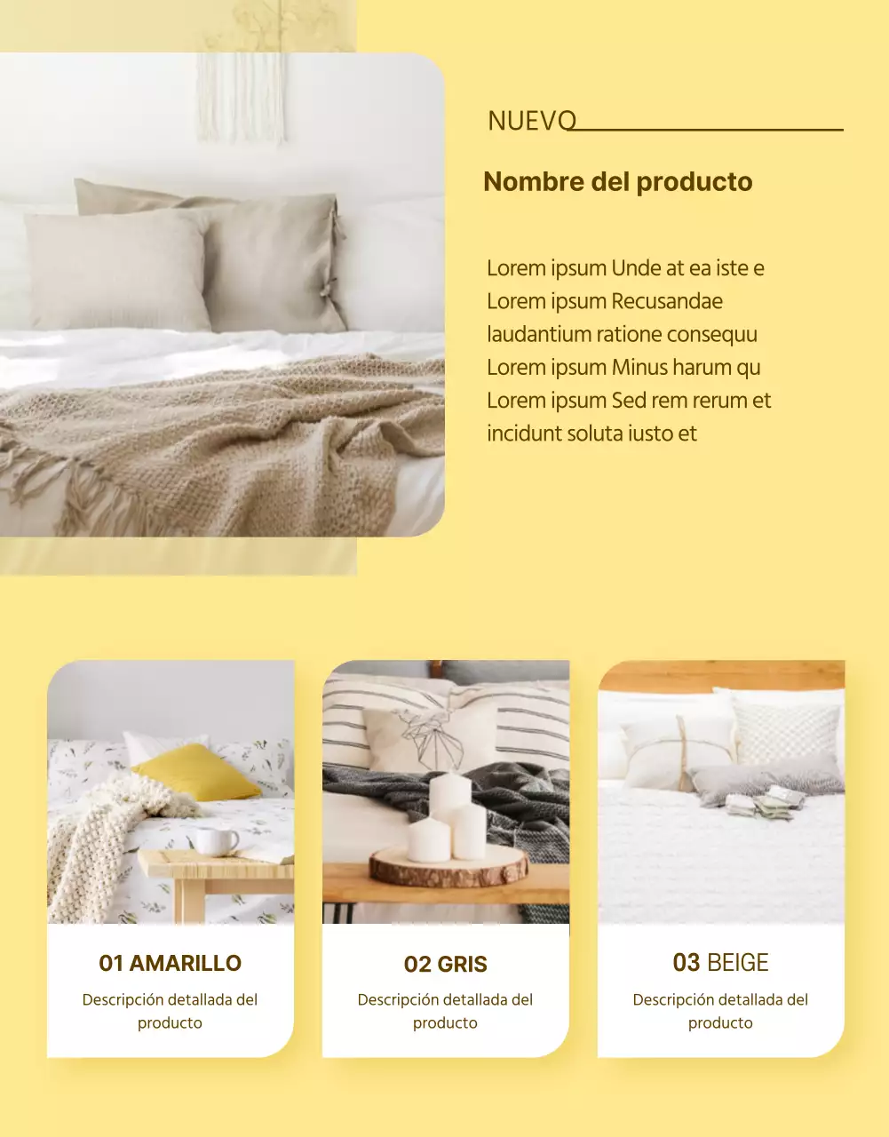 Página de detalles del acontecimiento de primavera amarilla