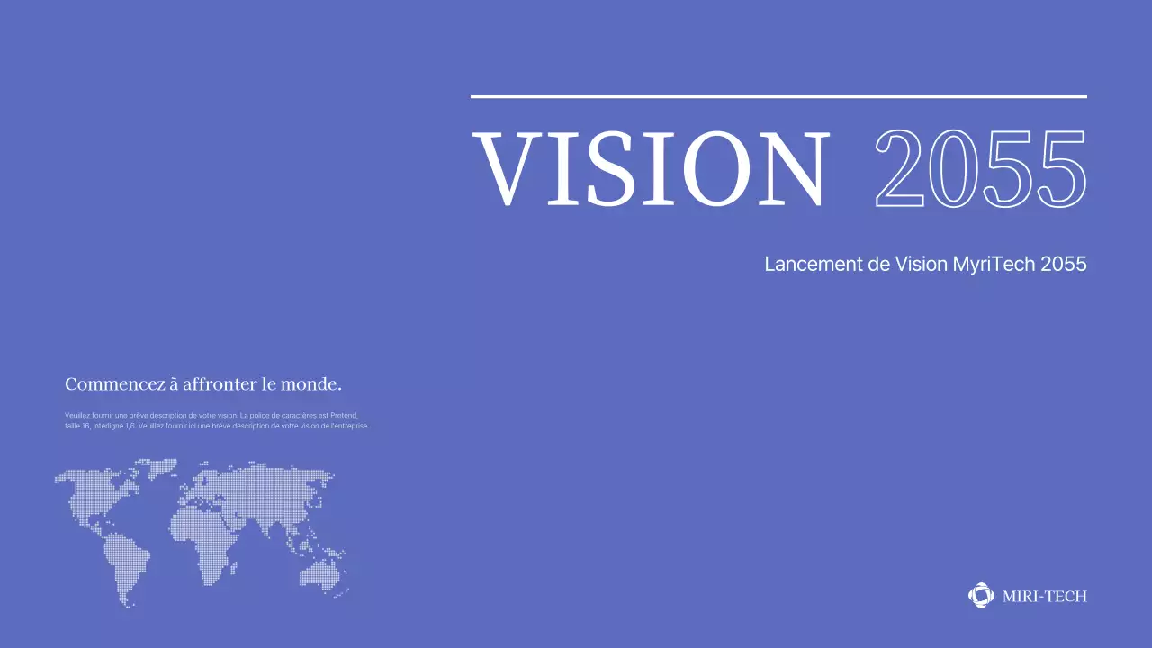 Présentation simple d'un événement en bleu et gris