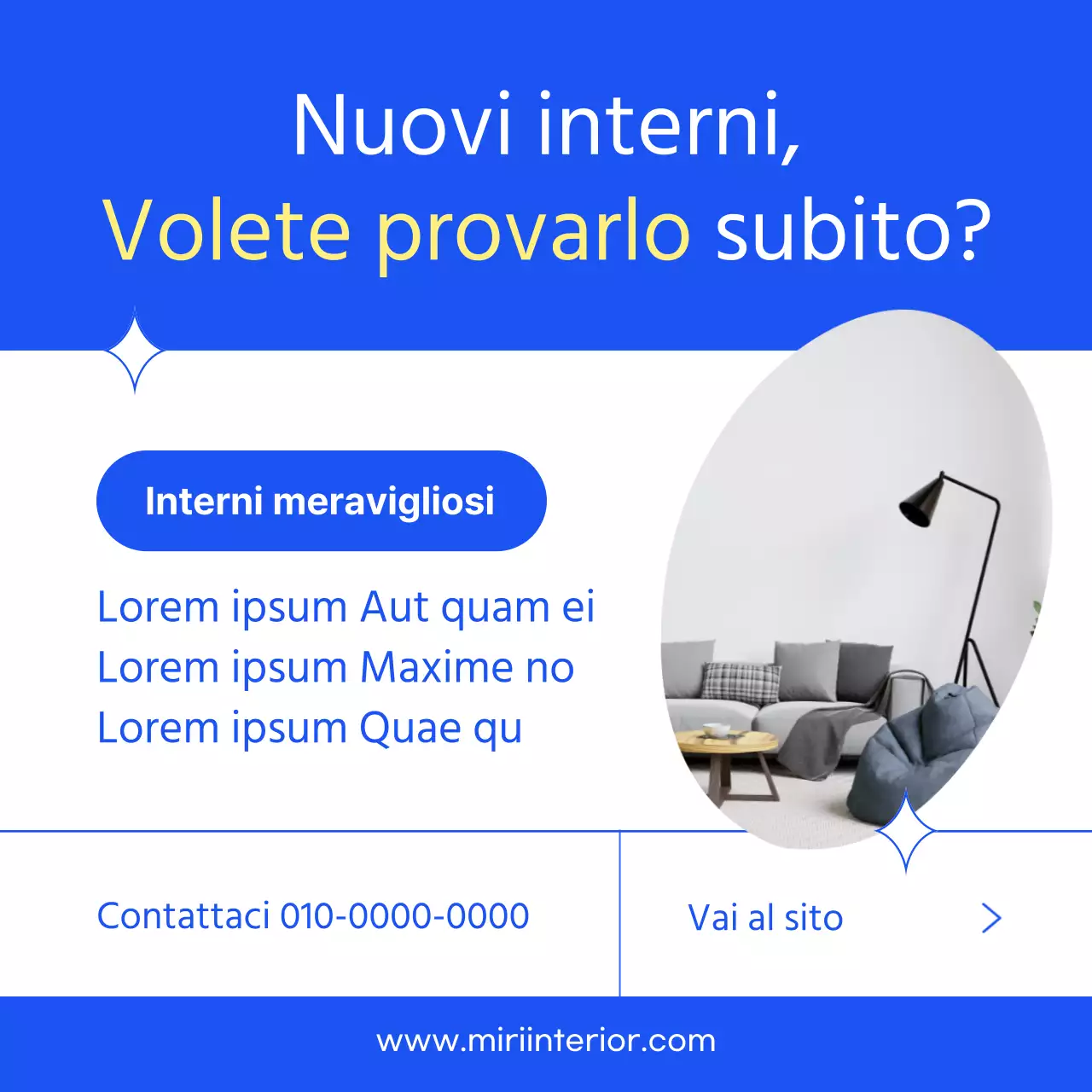 Introduzione alla tendenza degli interni blu semplici