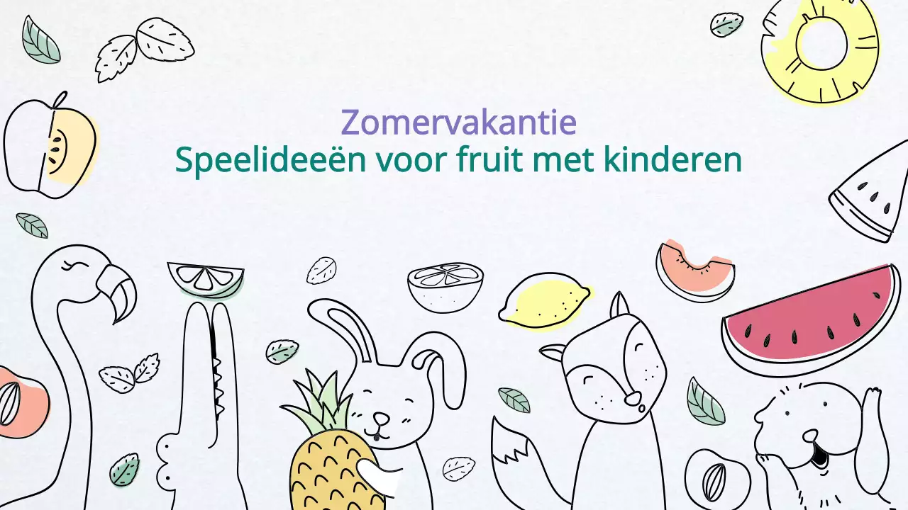 Schattige dieren- en fruitillustraties met een doodlegevoel YouTube miniaturen