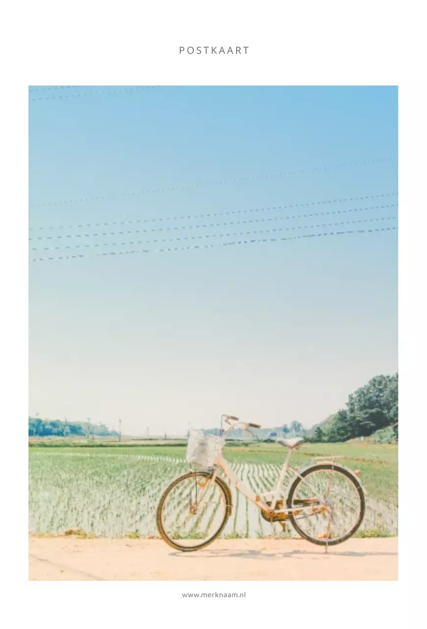 Eenvoudige ansichtkaart met foto