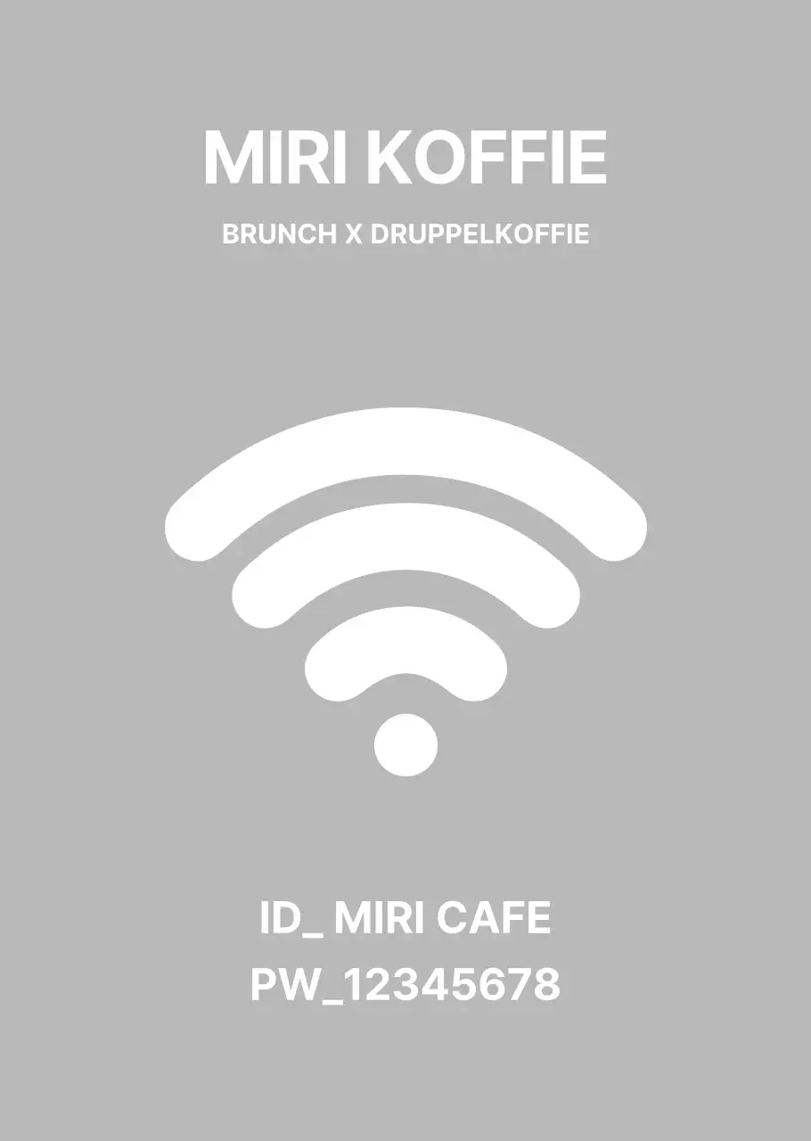 Wi-Fi-bord in eenvoudige stijl