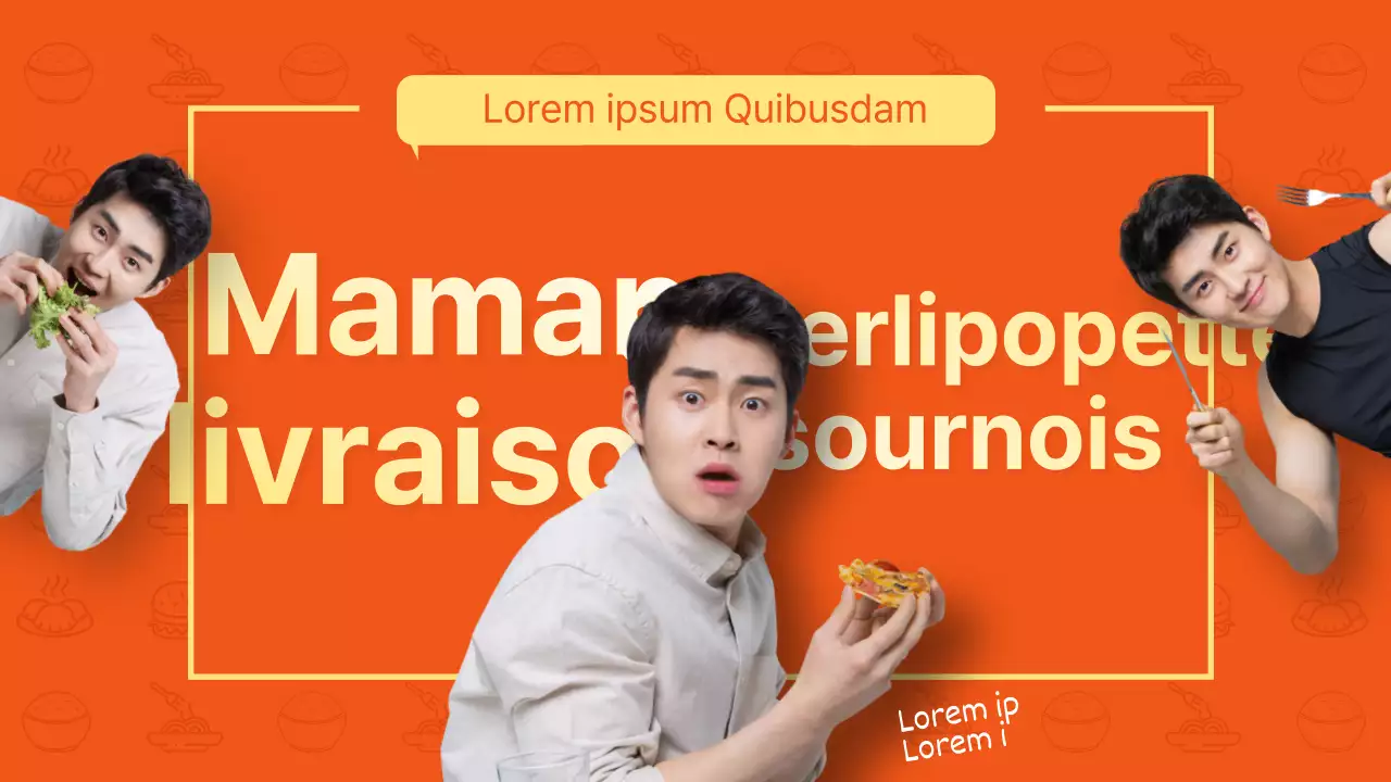 nourriture, youtube, homme, pose, icône, nourriture, chemise, cadre, rectangle, bulle, titre, surprise, manger, couverts, fourchette, riz, boulettes, spaghetti