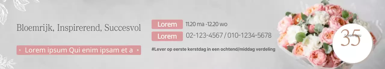 Bloemrijk, Inspirerend, Succesvol