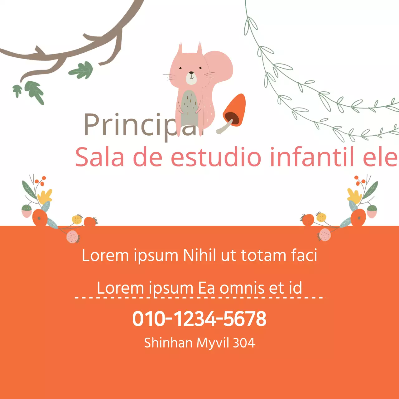 Sala de estudio infantil elevada