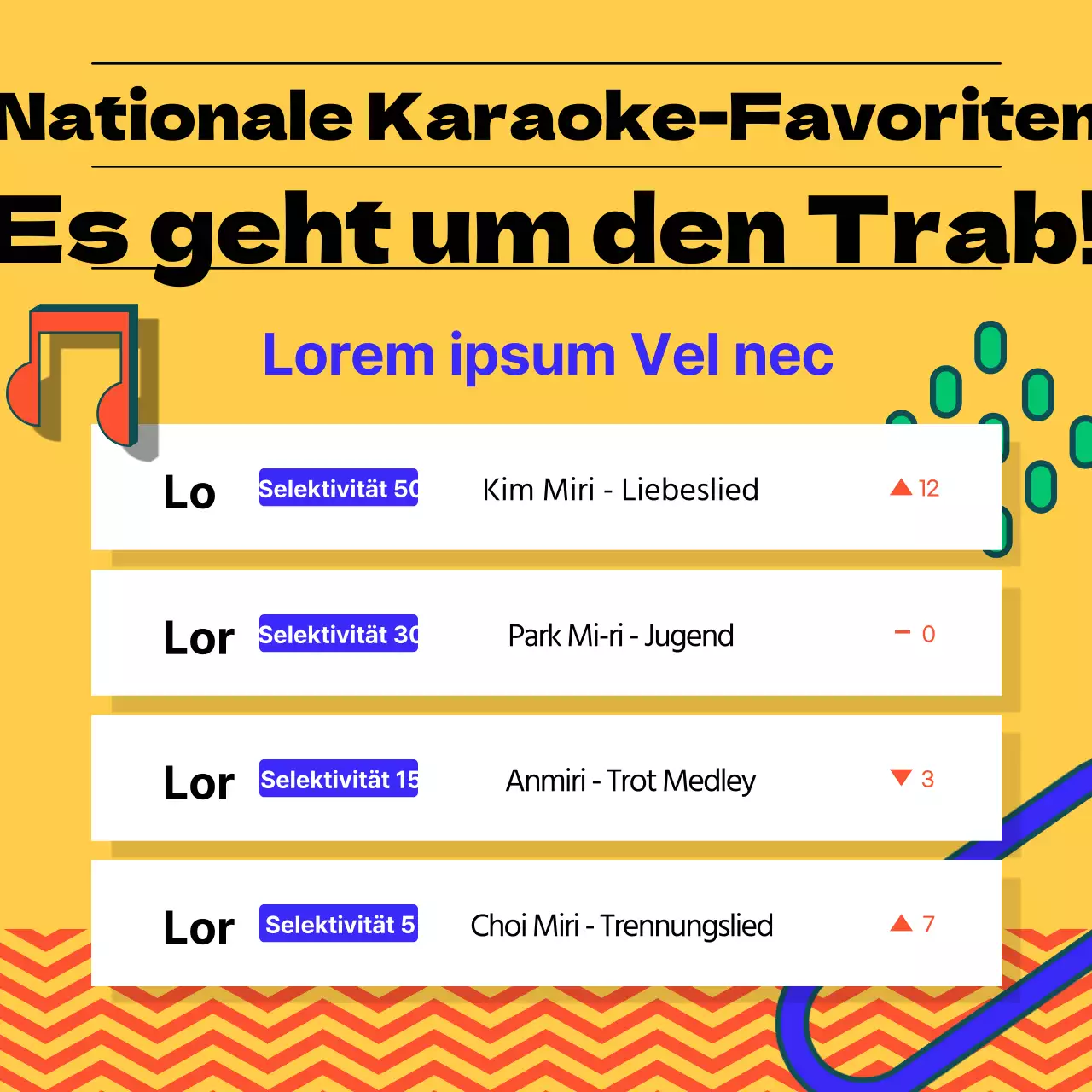 Der neue orangefarbene, retro-emotionale Karaoke-Song wird vorgestellt