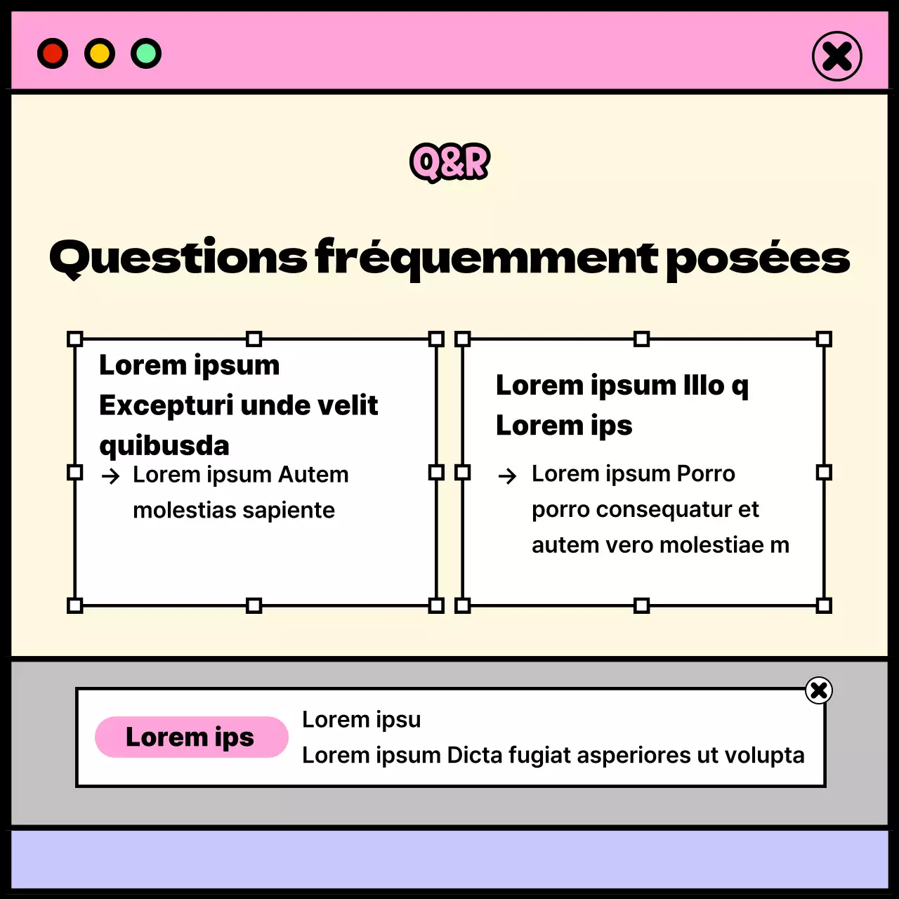 Thème de la vie universitaire avec concept de fenêtre rose et violet