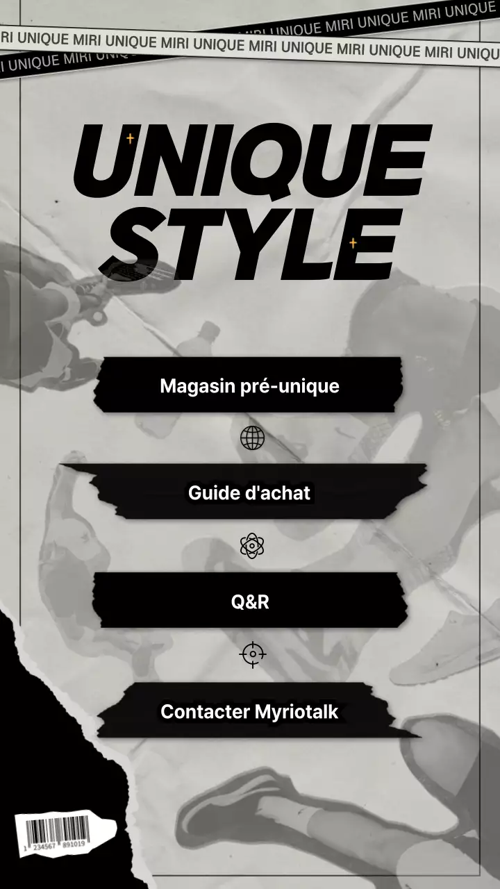 Lien vers Instagram avec un concept dacquoise gris et noir.