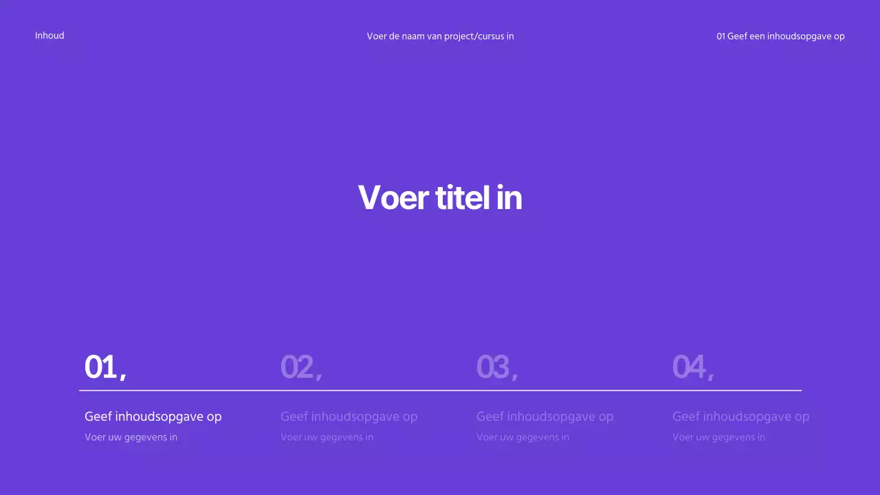 Circulaire presentaties
