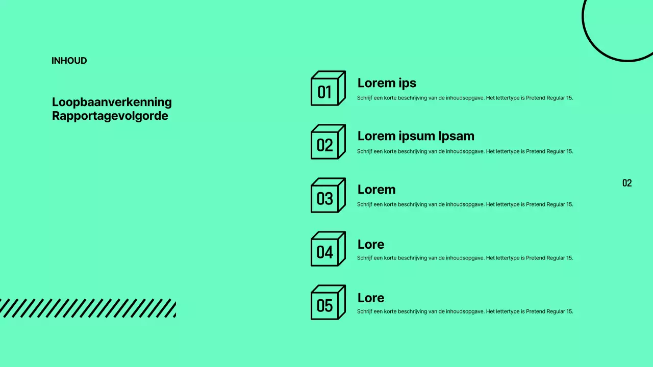 Kleurrijke, omrande loopbaanverkenningsrapporten