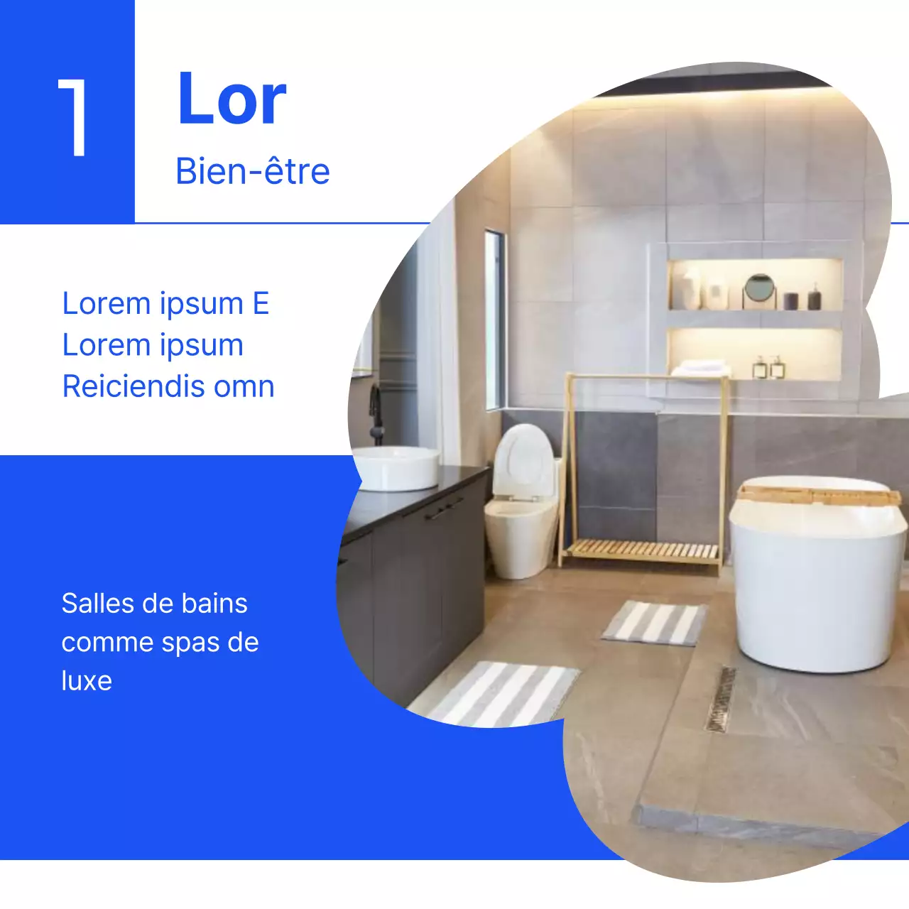 La tendance de l'intérieur simple et bleu