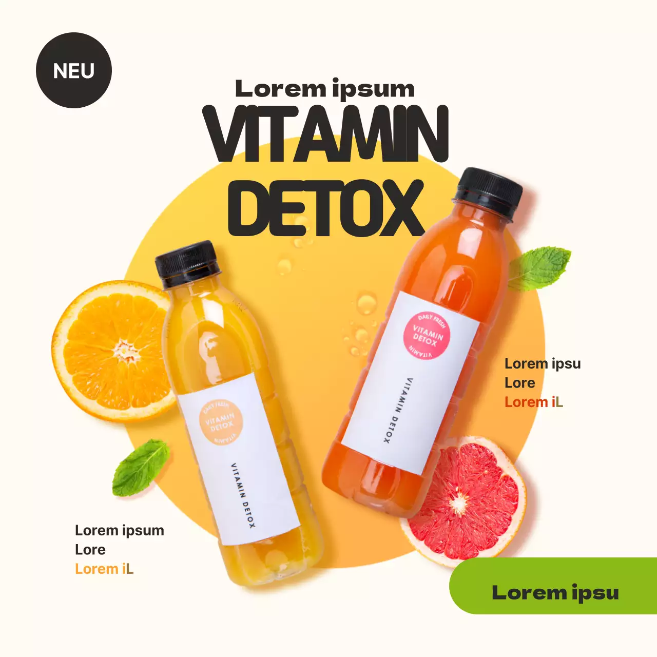 Vitamin-Entgiftungsgetränke