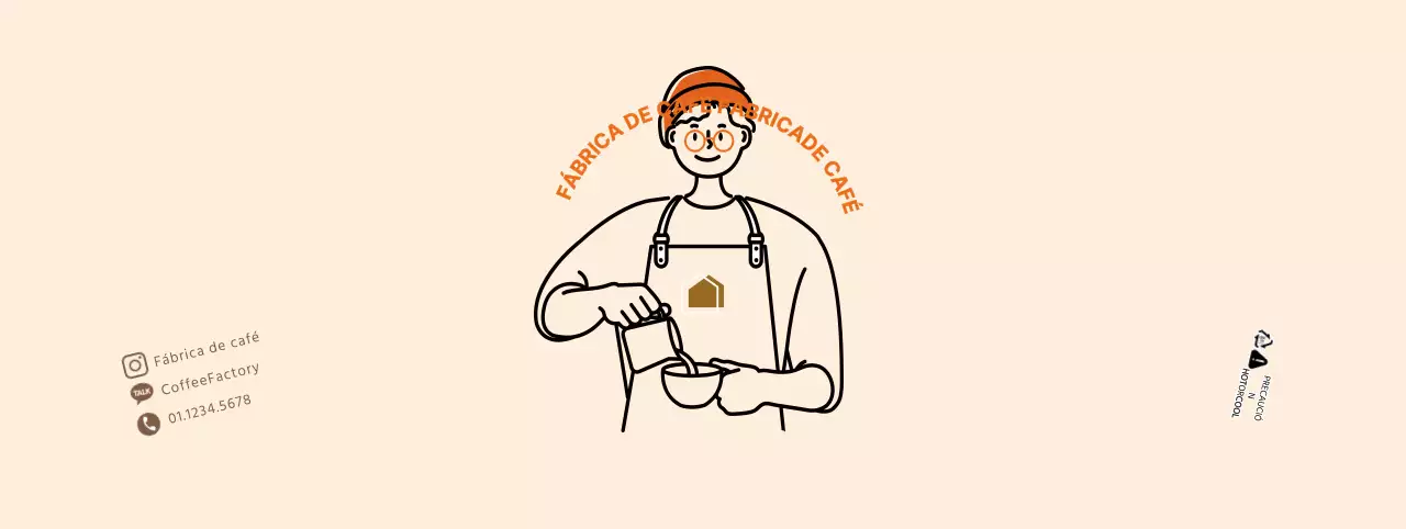 Portavasos de cafetería Simple Baristylist en beige