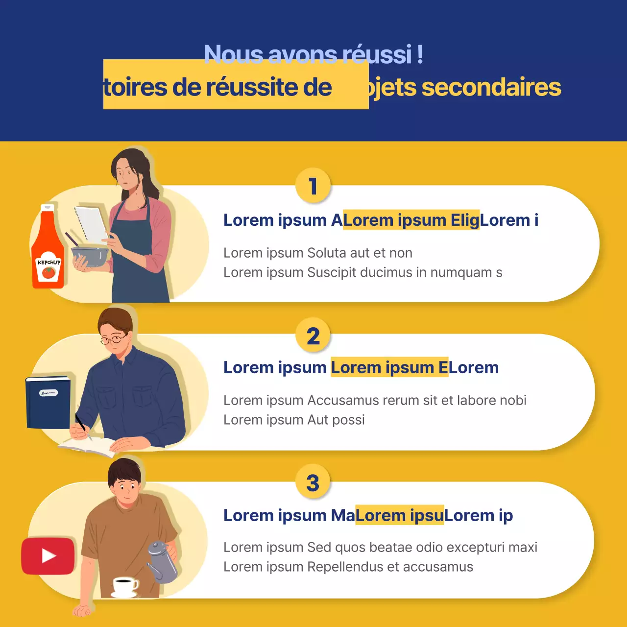 bleu illustration concept bureau travailleur projet latéral cartenews