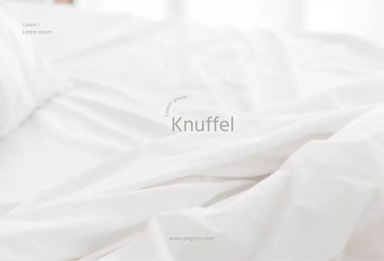 Witte knusse beddegoed promotiekaart