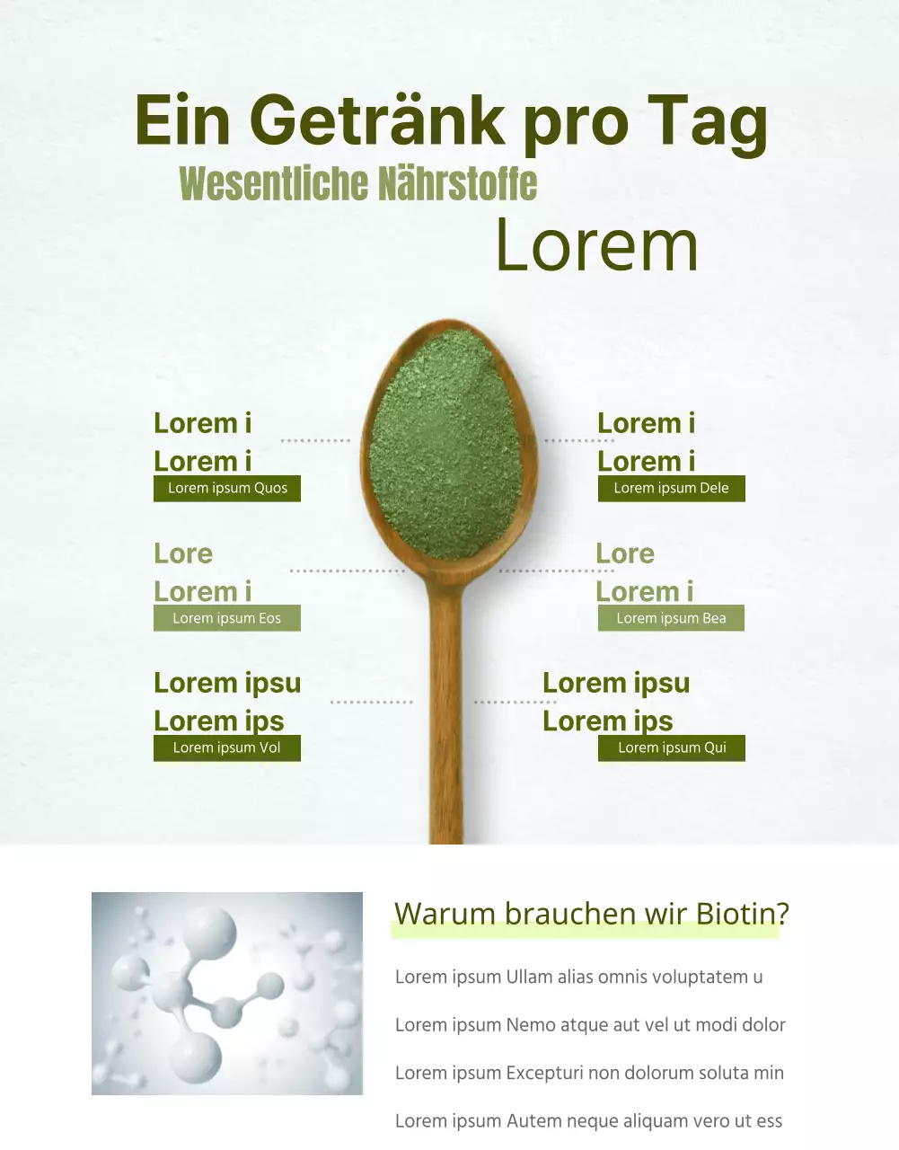 Grüner Weizen-Protein-Shake