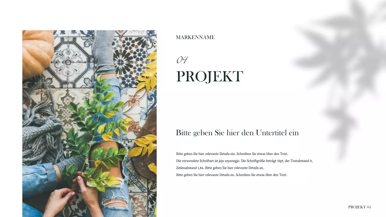 Präsentationen der Marke