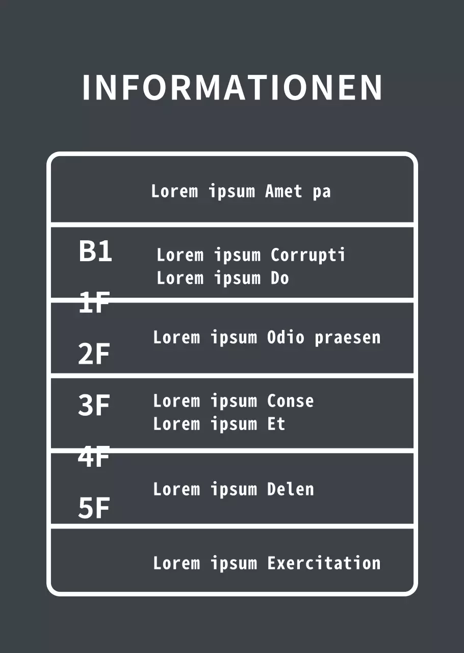 White Floor Guide Transparentes Poster