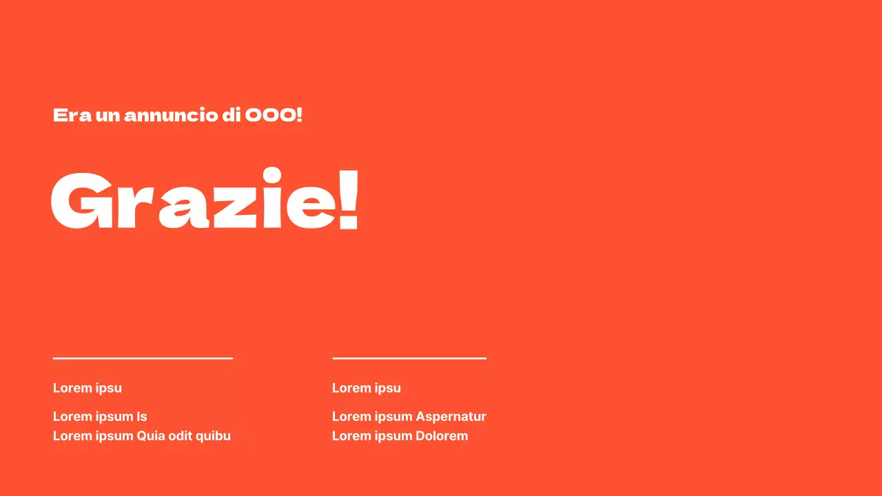 Presentazioni pulite