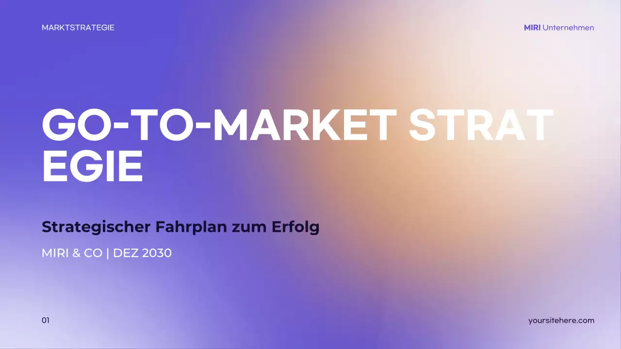 lila moderne Strategie Präsentation