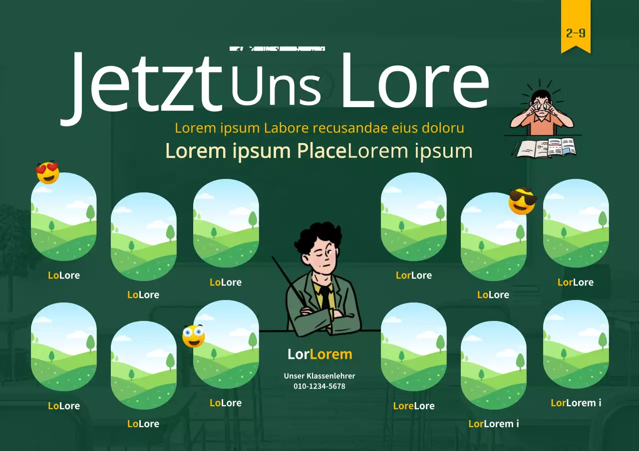 Eine lustige Parodie eines Klassenkameraden vorstellen