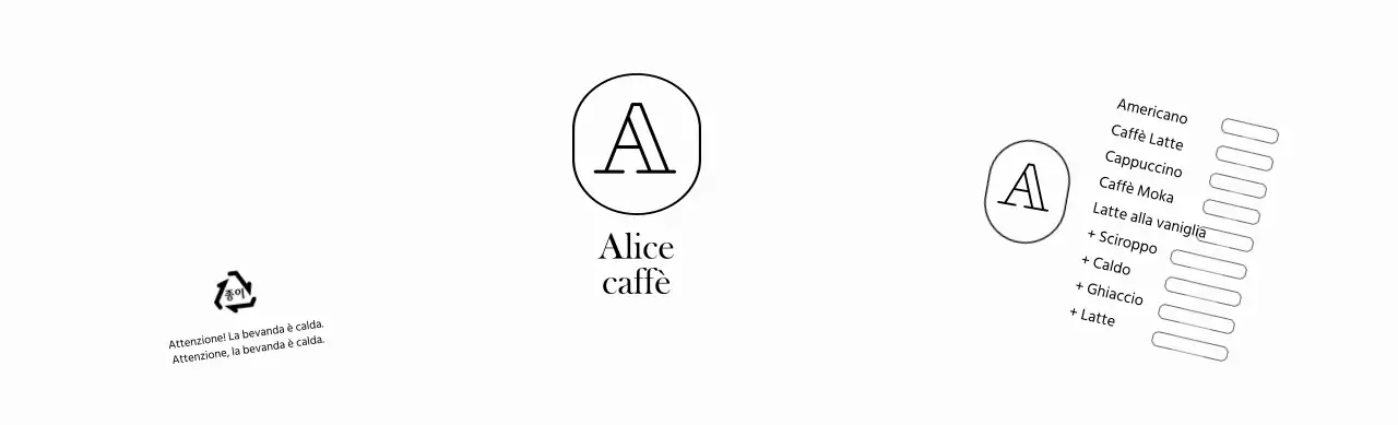 Semplice portabicchieri con logo del caffè