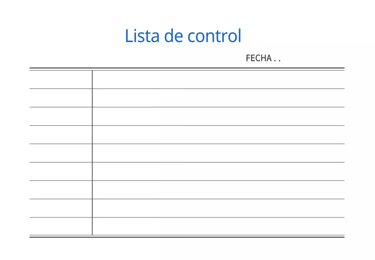 Lista de control