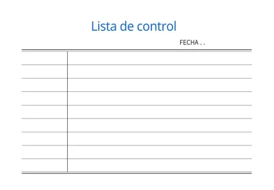 Lista de control